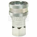 Dixon Pioneer Agricultural Poppet Valve Coupling, 1/4-18 Nominal, FNPT, Steel, Domestic 2AGF2-PV